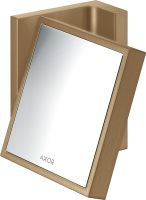 Vorschau: Axor Universal Rectangular Rasierspiegel, 1,7-fache Vergrößerung, neigbar, brushed bronze 42649140