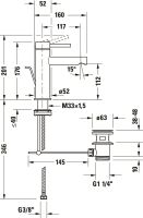 Vorschau: Duravit Circle Einhebel-Waschtischarmatur M mit Ablaufgarnitur, chrom