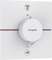 Vorschau: Hansgrohe ShowerSelect Comfort E Thermostat UP, 2 Verbraucher, weiß matt 15578700