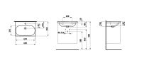 Vorschau: Laufen Lua Waschtisch 65x46cm, weiß, H8100840001041