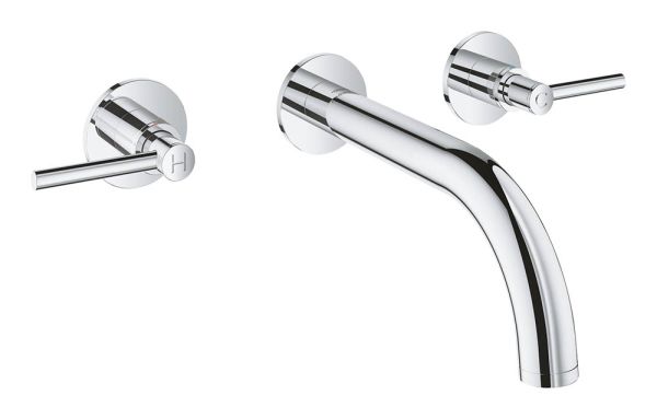 Grohe Atrio 3-Loch-Waschtischarmatur Unterputz, Ausladung 180mm, wassersparend, chrom 20662000