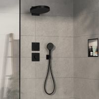 Vorschau: Hansgrohe ShowerSelect Comfort E Thermostat UP, 1 Verbraucher & zusätzl. Abgang, schwarz matt