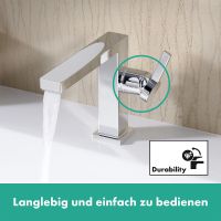 Vorschau: Hansgrohe Tecturis E Waschtischarmatur 110 Fine CoolStart wassersparend+, Push-Open, chrom