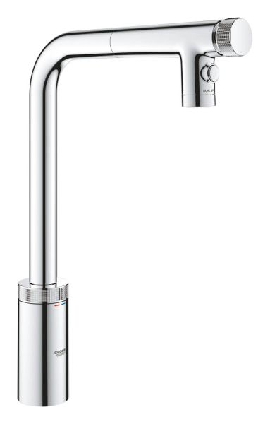 Grohe Minta SmartControl Spültischbatterie mit herausziehbarer Dual Spülbrause, chrom 31889000