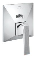 Vorschau: Grohe Allure Brilliant Einhand-Wannenbatterie, Rändelstrukturhebel, 2 Verbraucher, chrom 24425000 