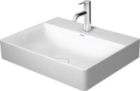 Duravit DuraSquare Waschtisch rechteckig 60x47cm, mit Hahnloch, ohne Überlauf, weiß