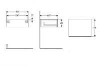 Vorschau: Geberit Xeno² Seitenschrank mit 1 Schublade, 58x20x46,2cm_1