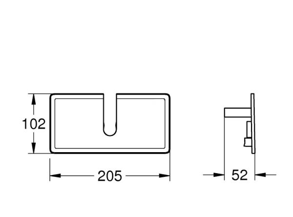 Grohe EasyReach Ablage, weiß