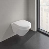 Vorschau: Villeroy&Boch Architectura TwistFlush[e³] Wand-WC rund, Tiefspüler, weiß 4694C0