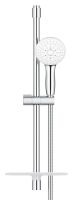 Vorschau: Grohe Tempesta 110 Brausestangenset 60cm mit Metallbrauseschlauch 175cm, 3 Strahlarten, chrom