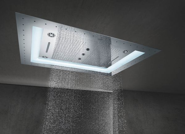 Grohe Rainshower Aqua 40" AquaSymphony Deckenbrause mit LED, 6 Strahlarten, chrom 26863000