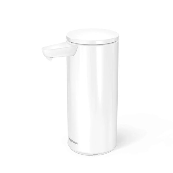 simplehuman Sensorspender 266ml wiederaufladbar, hochwertiger weißer Edelstahl ST1085