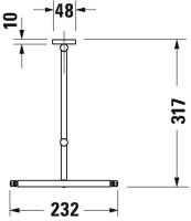 Vorschau: Duravit D-Code Wand-Kosmetikspiegel 3-fache Vergrößerung, chrom 0099121000