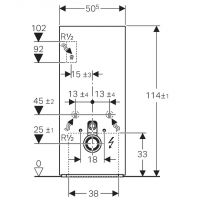 Vorschau: Geberit Monolith Plus Sanitärmodul für Wand-WC, 114cm