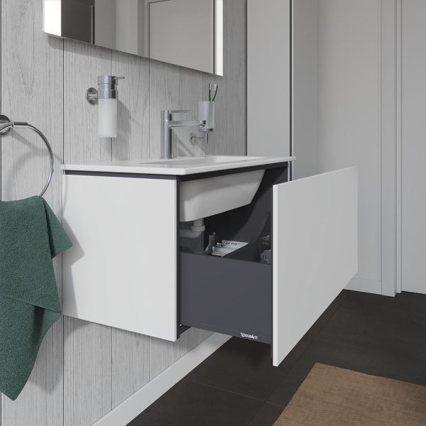 Duravit L-Cube Waschtischunterschrank wandhängend 82x39cm mit 1 Schublade für ME by Starck 234283