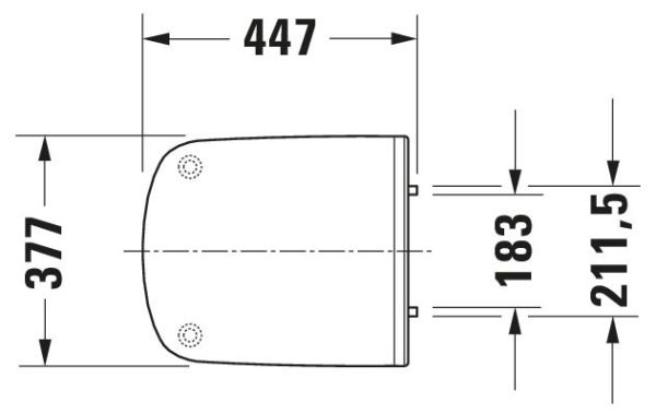 Duravit DuraStyle WC-Sitz ohne Absenkautomatik, weiß