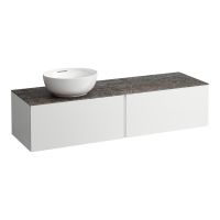 Laufen IL BAGNO ALESSI ONE Schubladenelement 1600, Ausschnitt links, weiß, H4323520972601