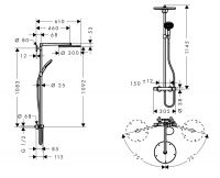 Vorschau: Hansgrohe Raindance Select S 300 1jet Showerpipe, chrom