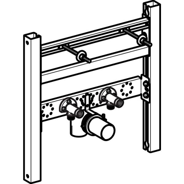 Geberit Duofix Traversenelement für Waschtisch, Standarmatur