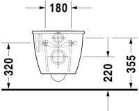 Vorschau: Duravit Darling New Wand-WC 62,5x36,5cm weiß 25440900001