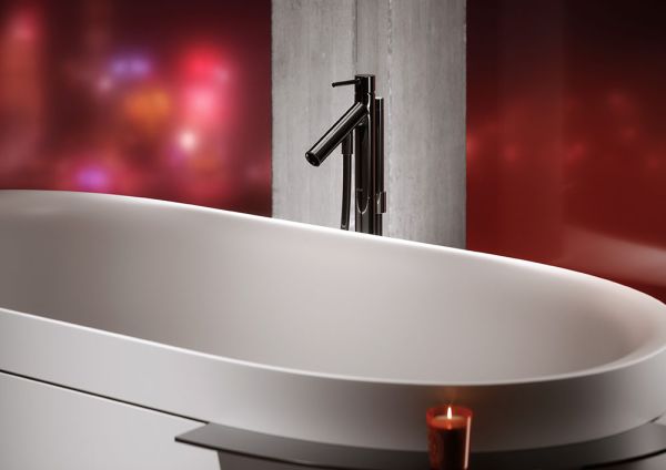 AXOR Suite Freistehende Badewanne oval, 190x85cm, weiß matt