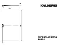 Vorschau: Kaldewei Superplan Zero bodenebene Rechteck-Duschwanne 100x180cm Mod.1618-1