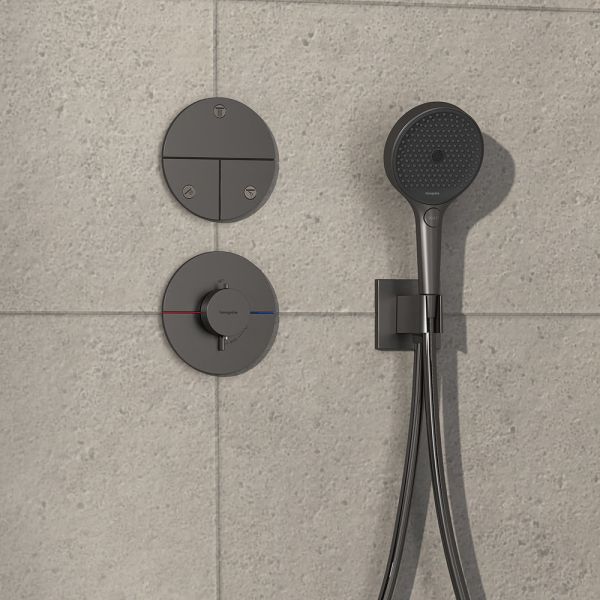 Hansgrohe ShowerSelect Comfort S Ventil Unterputz für 3 Verbraucher, brushed black chrome