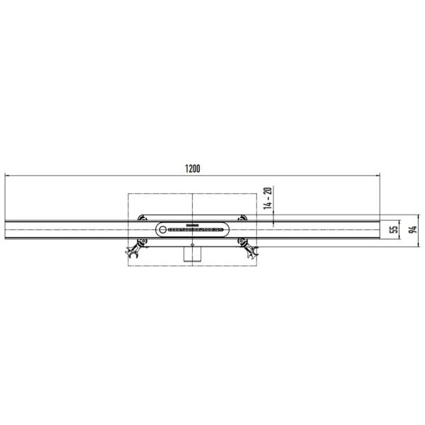 Kaldewei FlowLine Zero Duschrinne 120cm Mod.2401