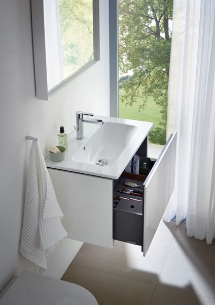 Duravit B.2 Einhebel-Waschtischmischer M mit Zugstangen-Ablaufgarnitur, chrom