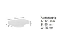 Vorschau: Smedbo Xtra Ersatzseifenschale, Glas satiniert