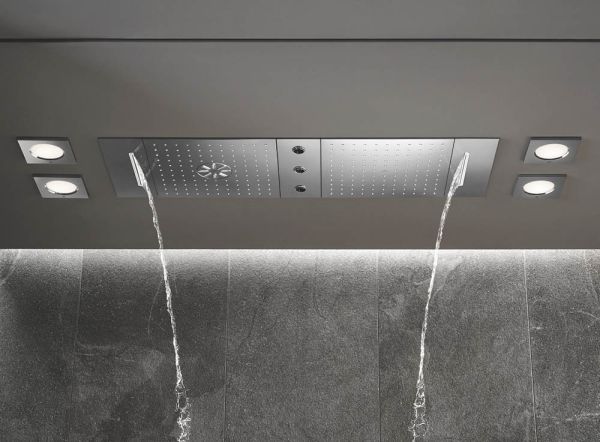 Grohe Rainshower Aqua Cascade Deckenbrause Abdeckung mit Wasserfall-Strahlbildner, chrom