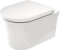 Vorschau: Duravit White Tulip Wand-WC 54x37cm, rund, Rimless®, weiß 2576092000