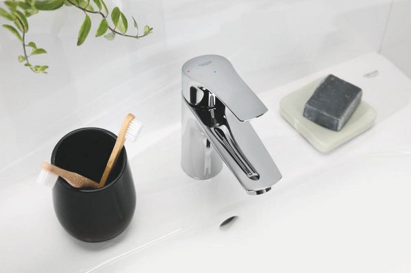 Grohe Eurosmart Waschtischbatterie, S-Size, wasser- und energiesparend, chrom