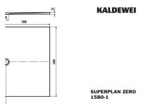 Vorschau: Kaldewei Superplan Zero bodenebene Rechteck-Duschwanne 100x140cm Mod.1580-1