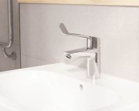 Vorschau: Grohe Eurosmart Wasserhahn S-Size, langer Hebelgriff, chrom