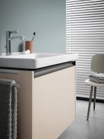 Vorschau: Duravit D-Neo Waschtisch rechteckig 60x48cm, mit Hahnloch und Überlauf, mit WonderGliss, weiß 23676000001