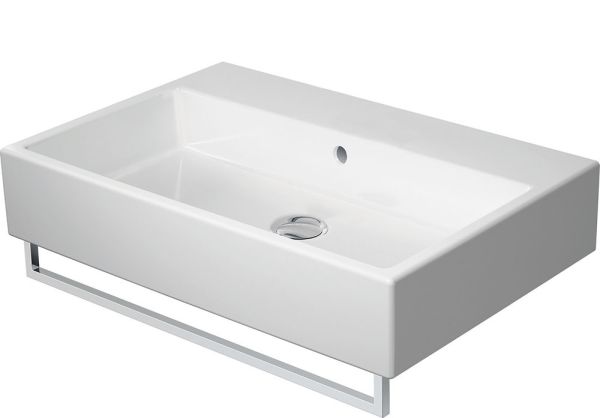 Duravit Vero Air Waschtisch rechteckig 70x47cm, mit Überlauf, ohne Hahnloch, WonderGliss, weiß