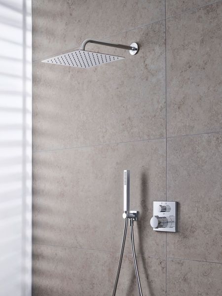 Duravit Kopfbrause eckig 30x30cm, chrom