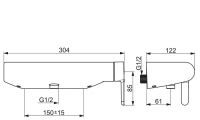 Vorschau: Hansa Hansadesigno Style Einhand-Brause-Batterie, chrom