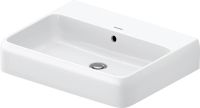 Duravit Qatego Aufsatz-Waschtisch 60x47cm, ohne Hahnloch, geschliffen, HygieneGlaze, weiß 2382602028