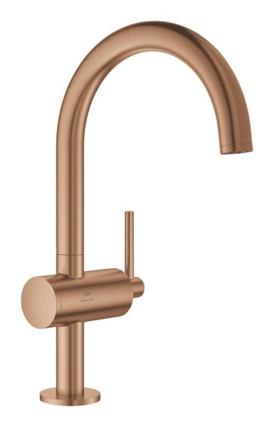 Grohe Atrio Waschtischarmatur L-Size mit Push-Open, warm sunset gebürstet 24362DL0