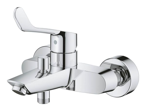 Grohe Eurosmart Wannenarmatur mit langem Hebelgriff, chrom