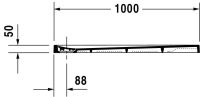 Vorschau: Duravit Stonetto Duschwanne rechteckig 100x100cm, Mineralguss