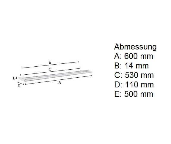 Smedbo Air doppelte Handtuchstange 60cm, chrom