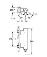 Vorschau: Grohe Atrio Einhand-Duscharmatur, Aufputz