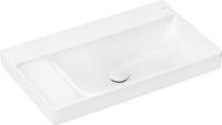 Hansgrohe Xelu Q Waschbecken 80x48cm ohne Hahnloch, ohne Überlauf, Ablage links, weiß 61032450