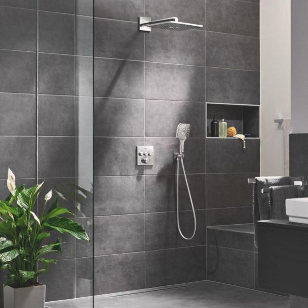 Grohe Grohtherm SmartControl Duschsystem Unterputz mit Rainshower SmartActive 310 Cube chrom 34864000