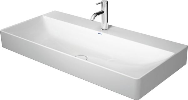 Duravit DuraSquare Waschtisch rechteckig 100x47cm, mit Hahnloch, weiß 2353100041