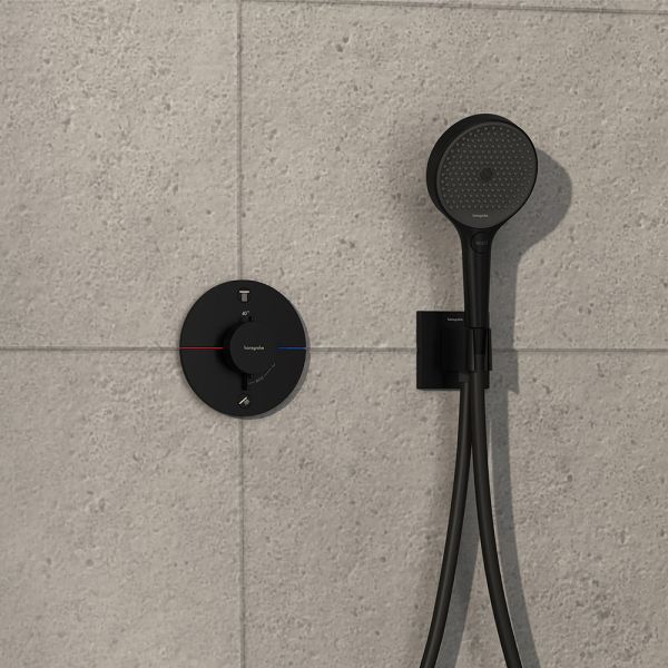 Hansgrohe ShowerSelect Comfort S Thermostat UP, Sicherungskombi, schwarz matt