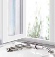 Vorschau: Villeroy&Boch Como Window Küchenarmatur aus Edelstahl, Vorfenstermontage, edelstahl 925700LC